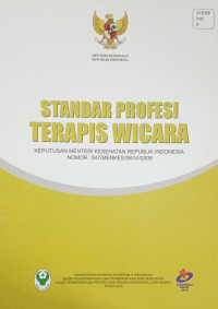 Standar Profesi Terapis Wicara