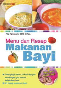 Menu dan resep makanan bayi